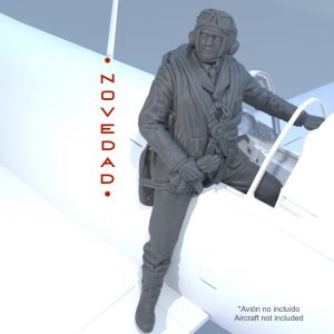 Piloto USA 2ª GM en avión