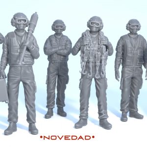 Personal cubierta modernos USN